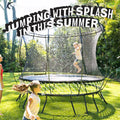 39 ft Black Outdoor Trampoline Water Sprinklers M323313