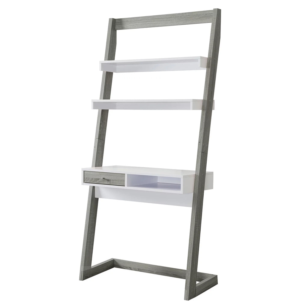 Leaning Writing Desk with Shelves R94752