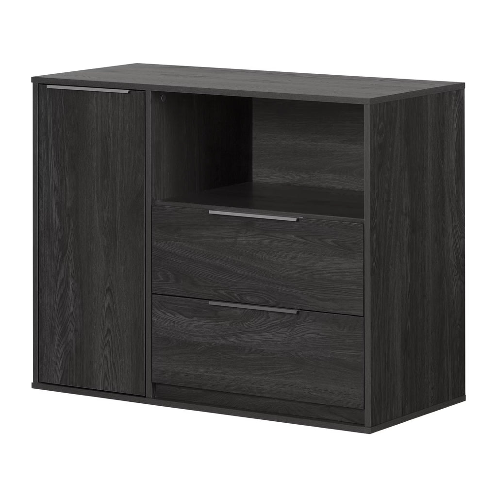 Contemporary 2 Drawer Gray Oak Chest N704