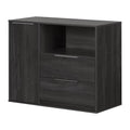 Contemporary 2 Drawer Gray Oak Chest N704