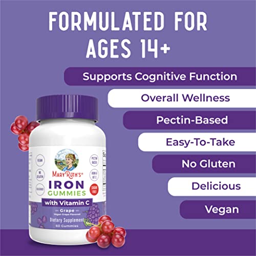 Sugar Free Iron Gummies with Vitamin C, 60 Count W8561