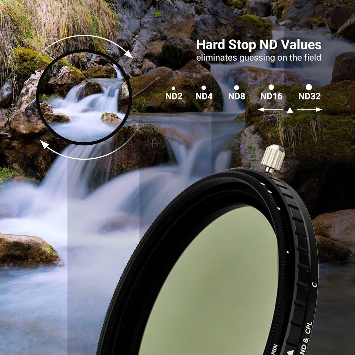 2-in-1 77mm Variable ND Filter & CPL Polarizer Filter P51709
