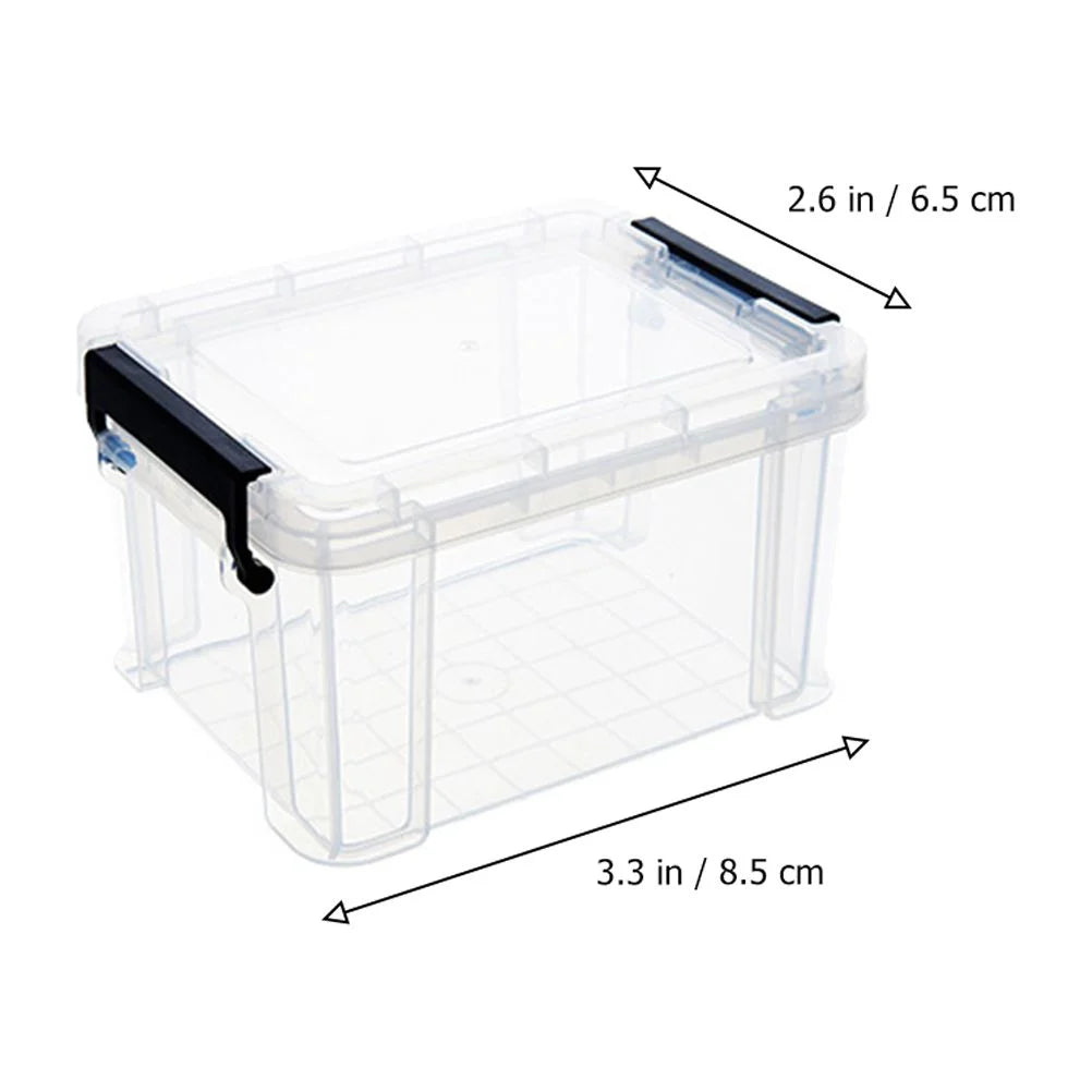 4Pcs Plastic Storage Box with Lid Q4014
