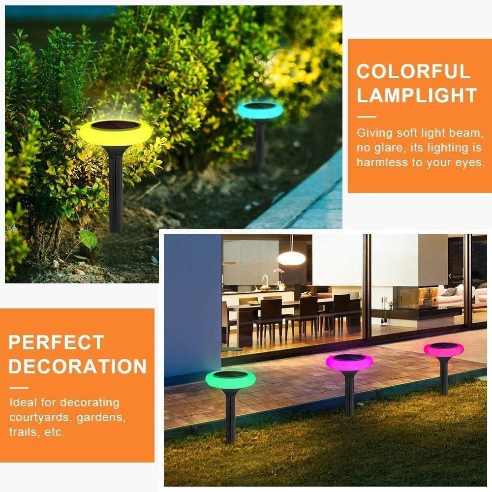 7 Color Solar Pathway Lights (4Pack) K292
