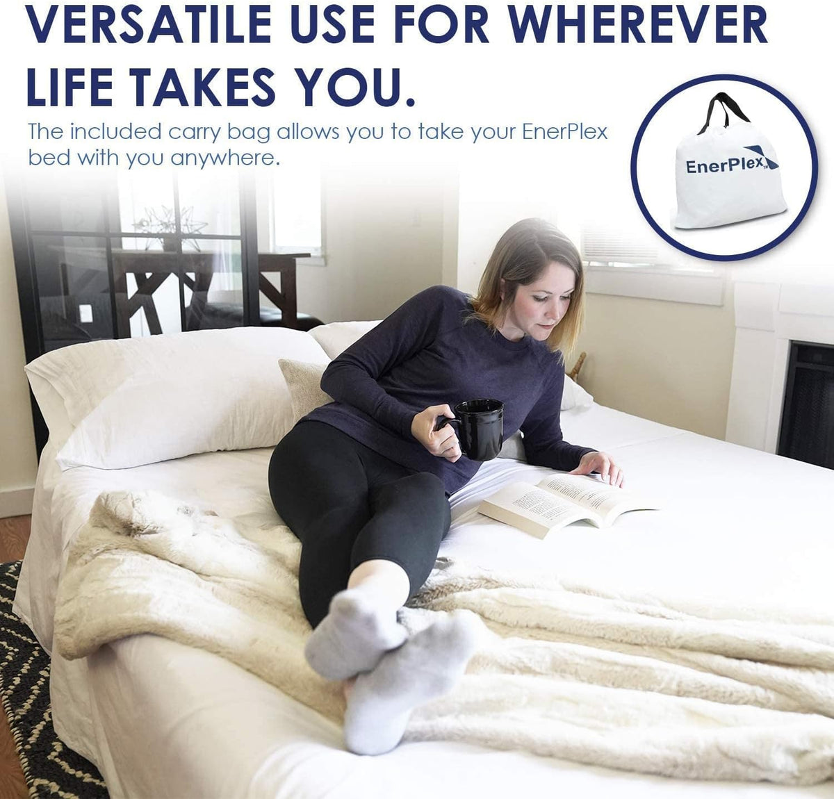 Luxury 15 Inflatable Twin Air Mattress with Built-in Dual Pump Q645186