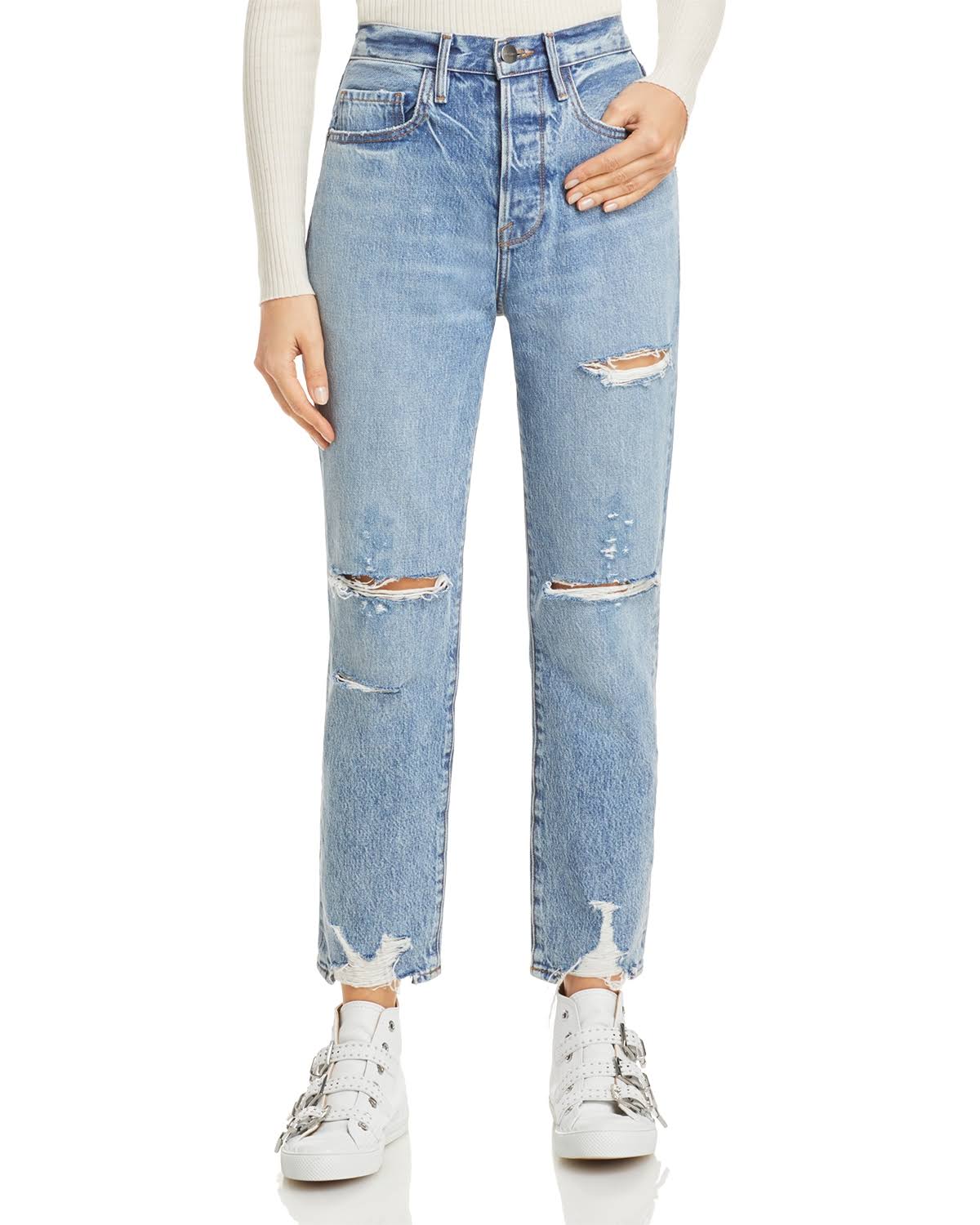 Cascade Blue Rips Size 27 Jeans E195719