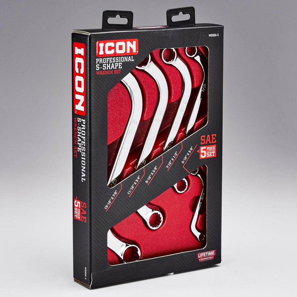 S-Shaped SAE Wrench Set, 5 Piece K309