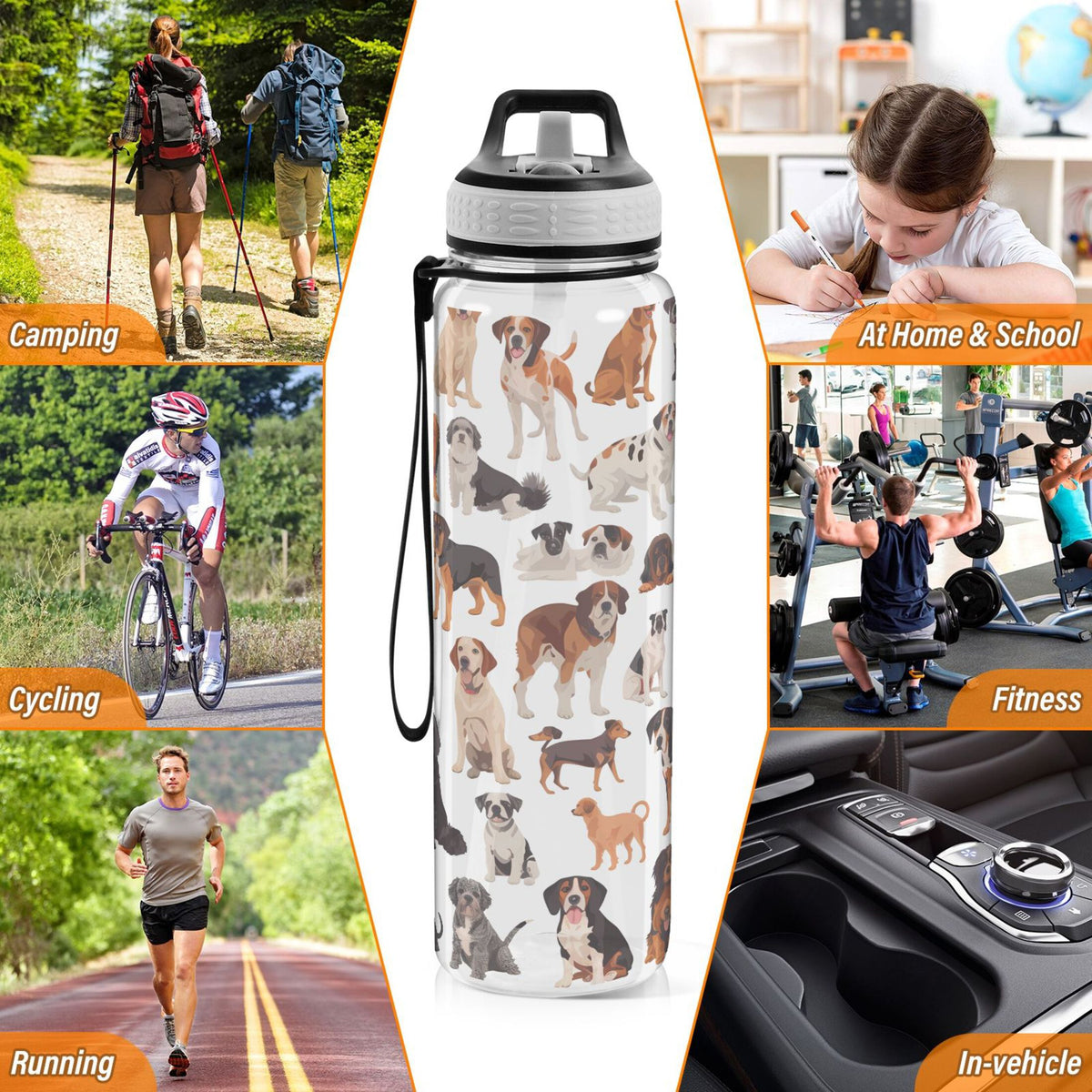 32oz Tritan Water Bottle with Straw C8756