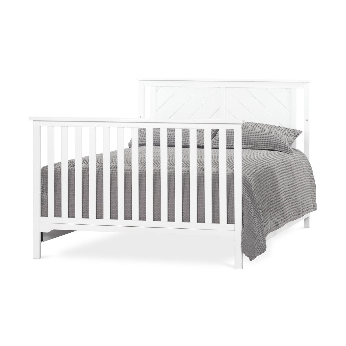 Full Size Bed Rails - Matte White R469