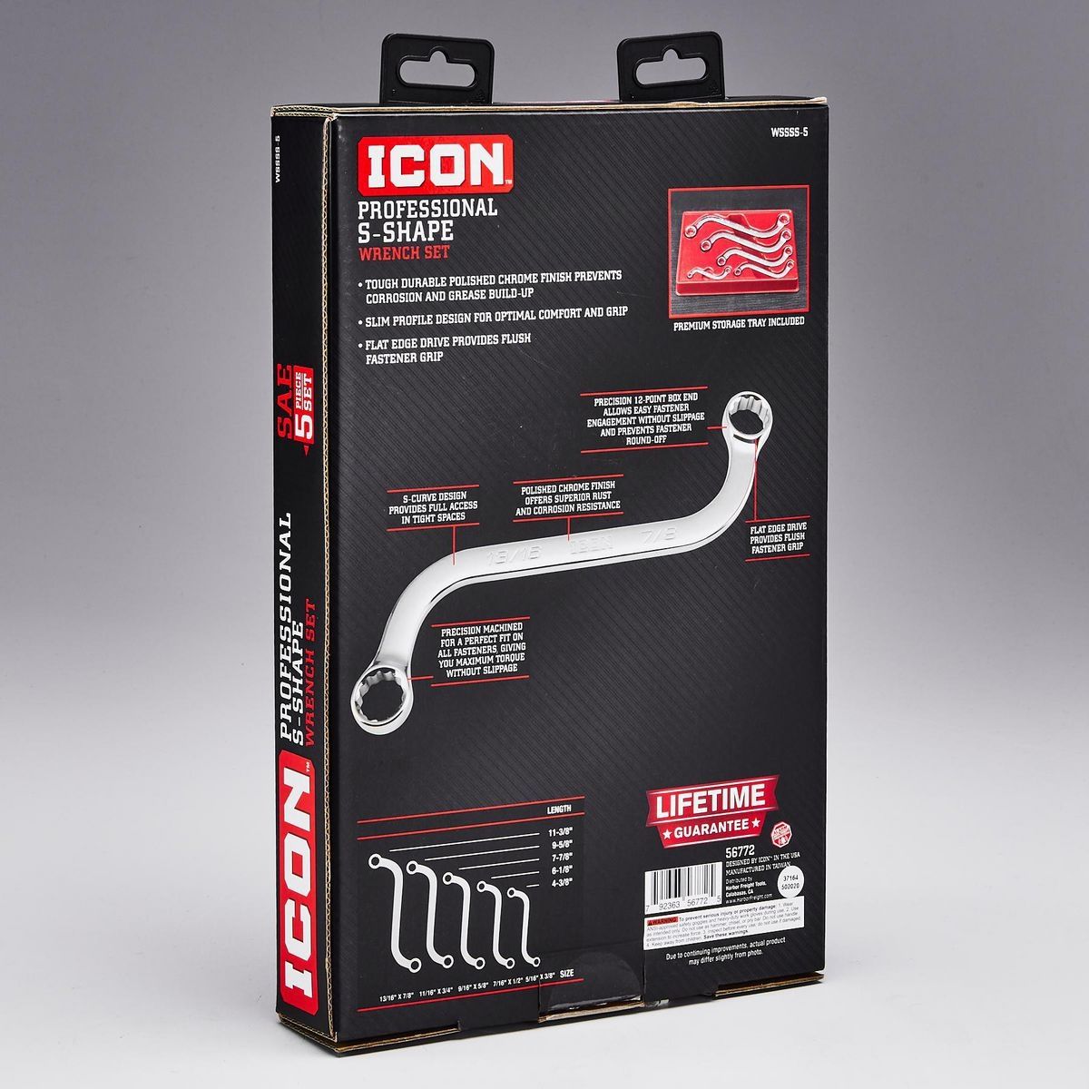 S-Shaped SAE Wrench Set, 5 Piece K309
