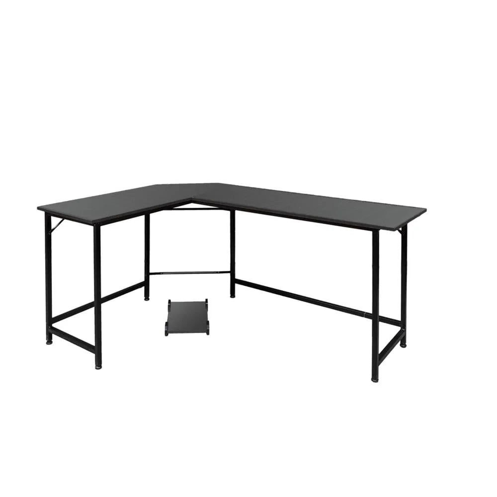 Black L-Shaped Computer Desk S804