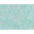 Silver Paisley Teal Gift Wrap T121