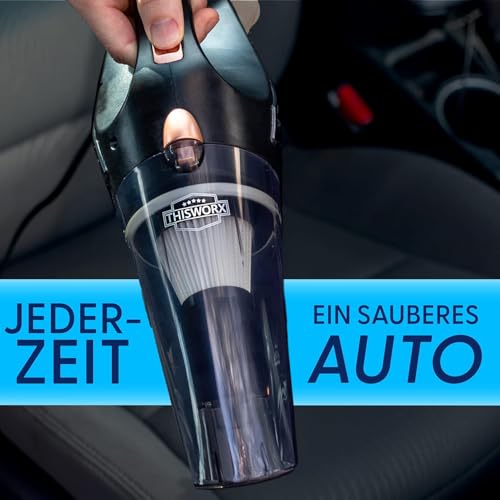 Portable Handheld Car Vacuum Cleaner with 16ft Cord, Bag, and Attachments O154041