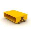 Walnut & Yellow Coffee Table F2513