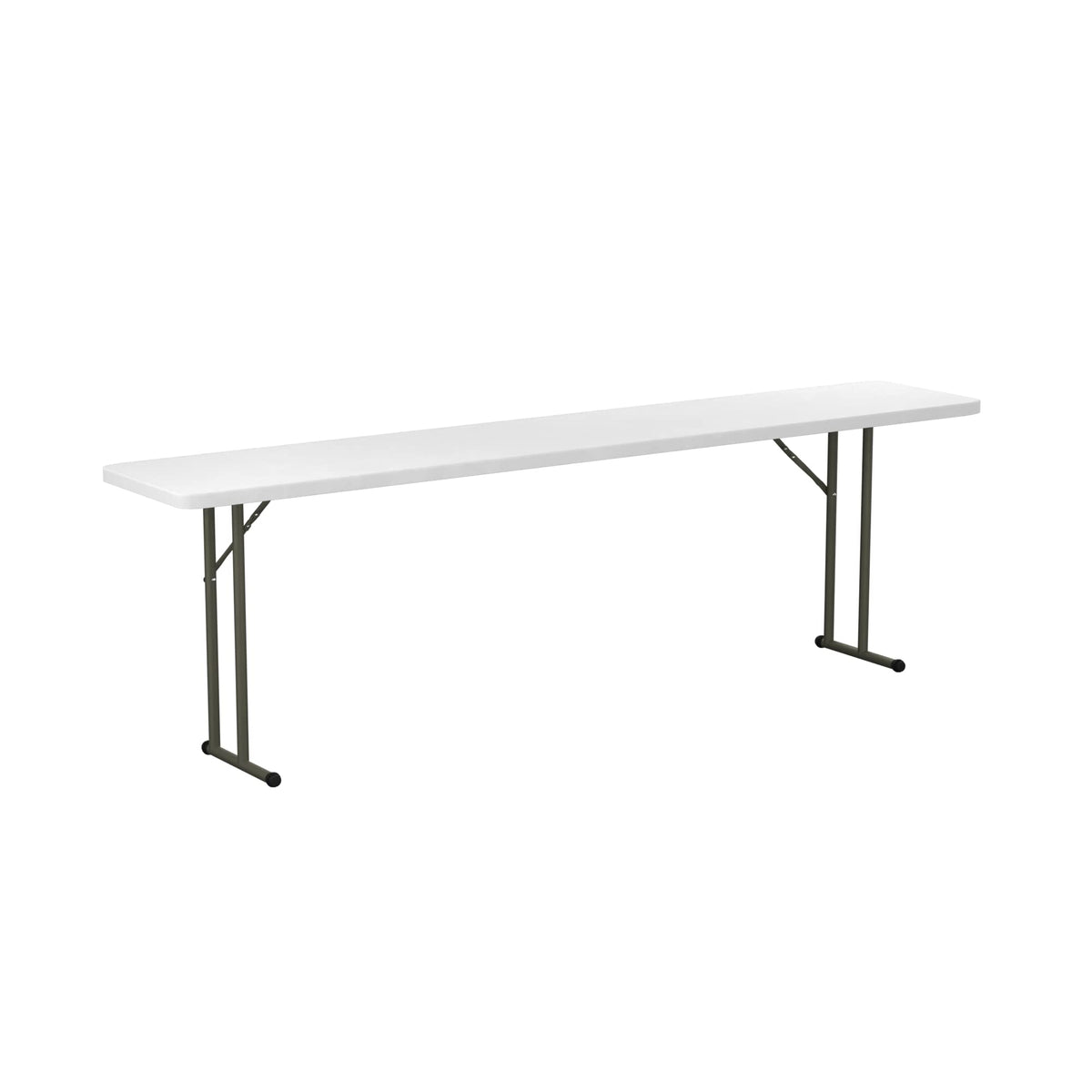 Granite White Heavy-Duty Blow Molded Plastic Folding Table O1960