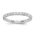 14K White Gold Eternity Diamond Ring J6117