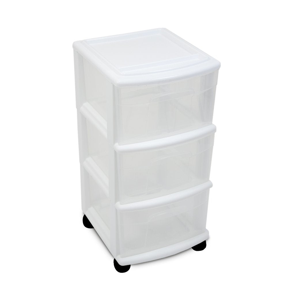 3-Drawer Cart White X660827