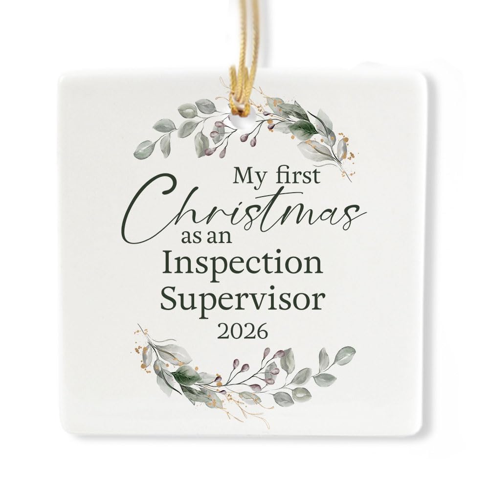 Ceramic 3-inch Square Ornament N3376