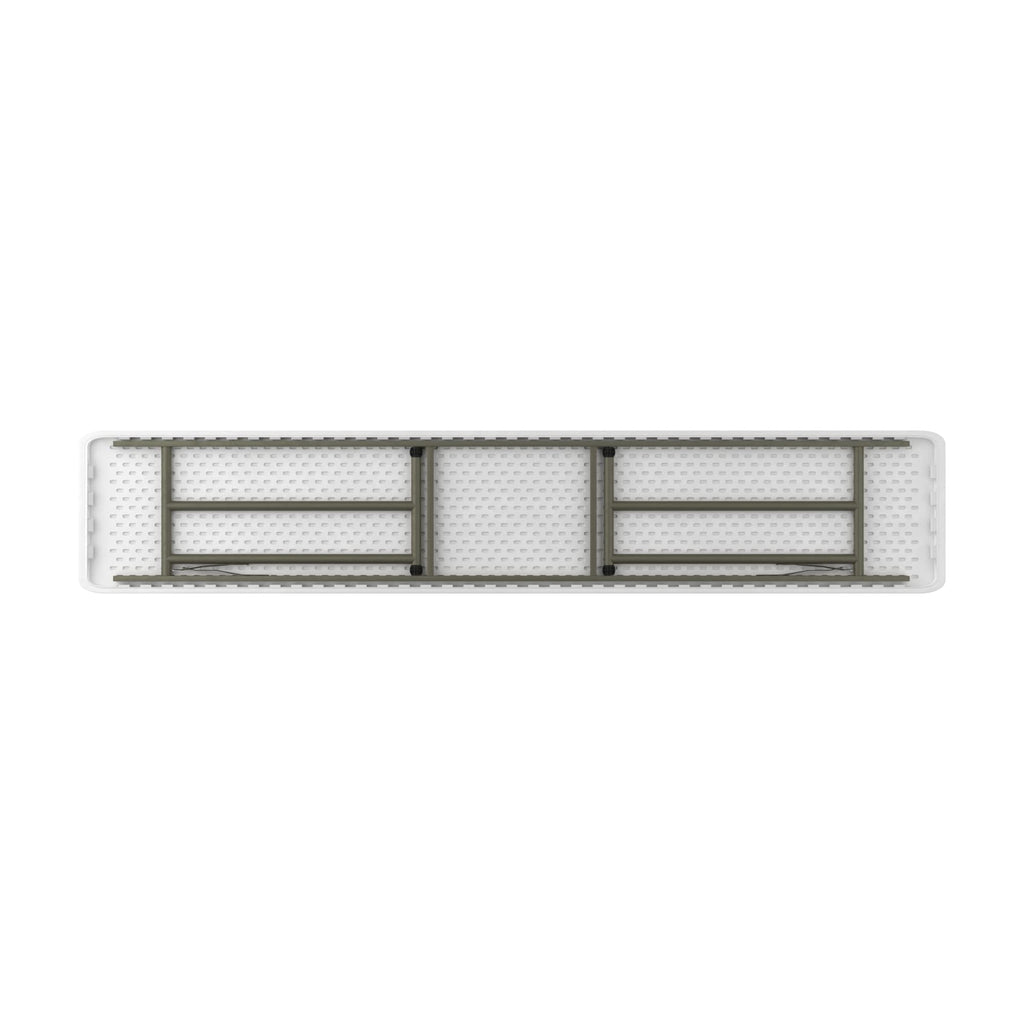 Granite White Heavy-Duty Blow Molded Plastic Folding Table O1960