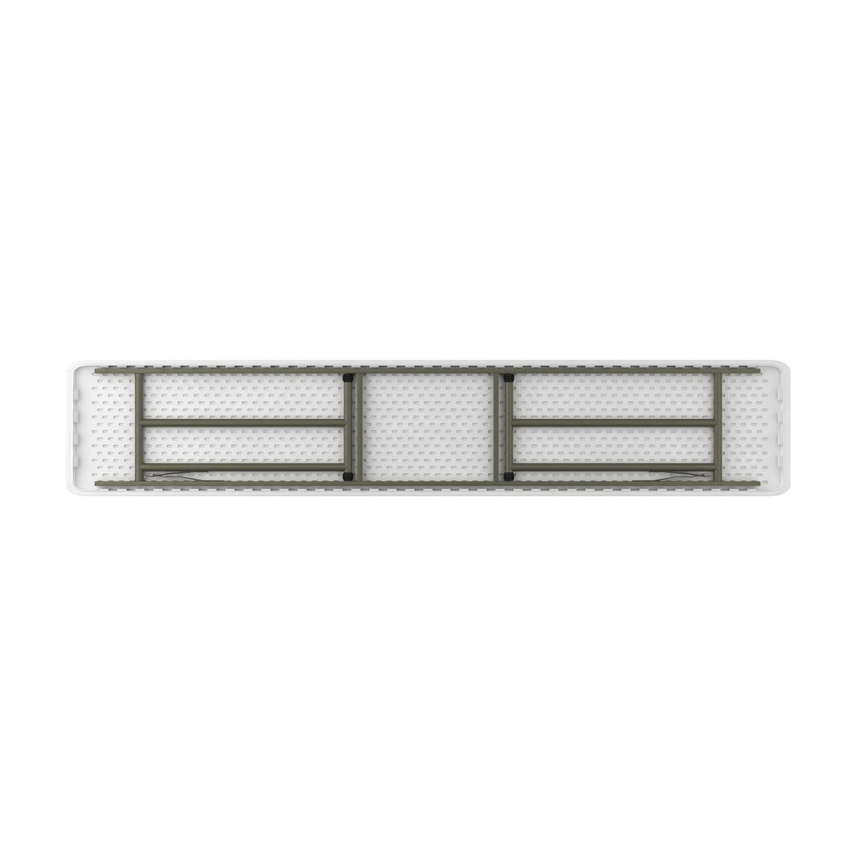 Granite White Heavy-Duty Blow Molded Plastic Folding Table O1960