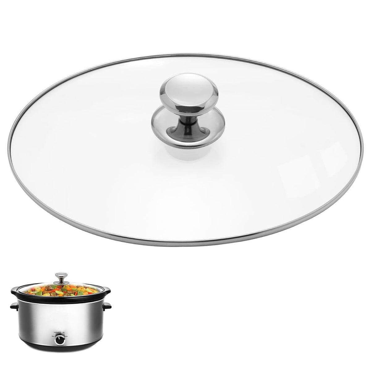 Oval Glass Lid 7 Quart Slow Cooker Replacement A5864