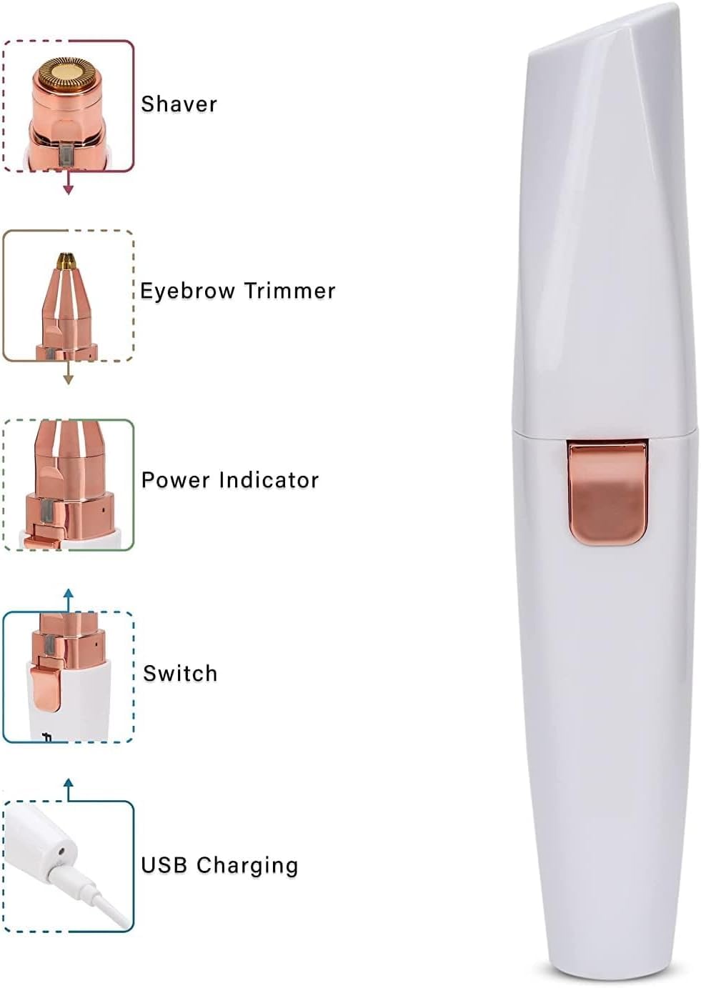 2 in 1 Rechargeable Eyebrow Trimmer T8418