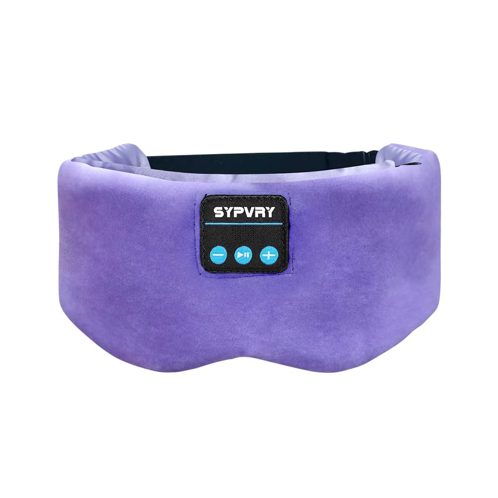 Bluetooth Sleep Mask Wireless Headphones Purple R6673