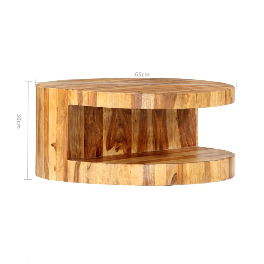 Round Coffee Table Solid Sheesham Wood K91463