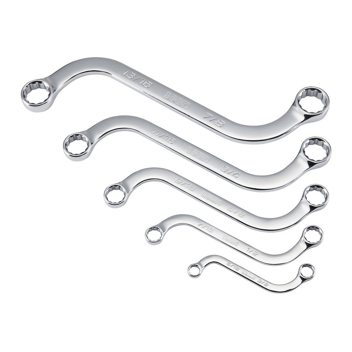 S-Shaped SAE Wrench Set, 5 Piece K309
