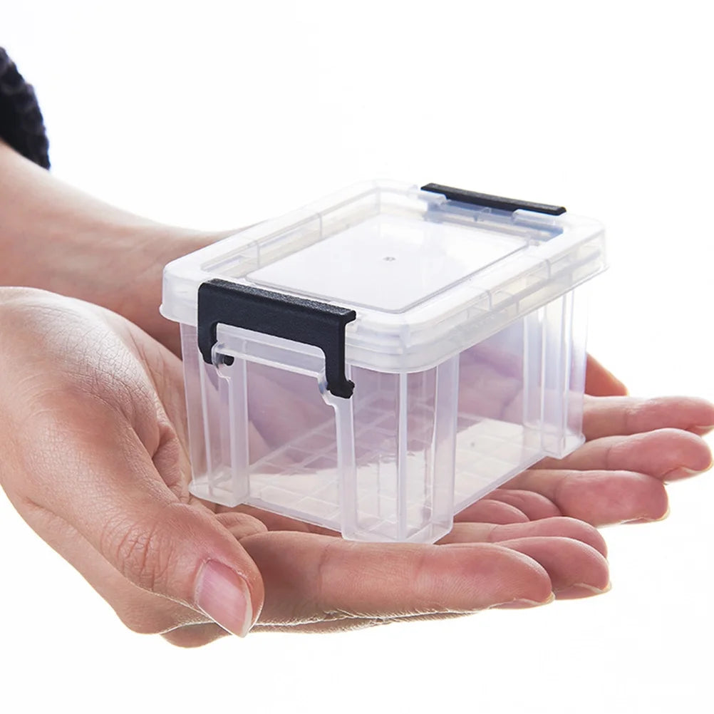 4Pcs Plastic Storage Box with Lid Q4014