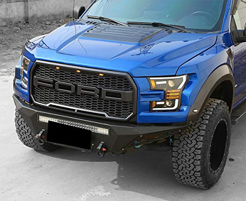 Jet Black Dual Projector Headlights with LED Tube F70271