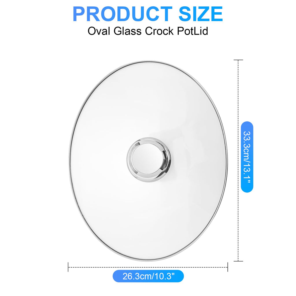 Oval Glass Lid 7 Quart Slow Cooker Replacement A5864