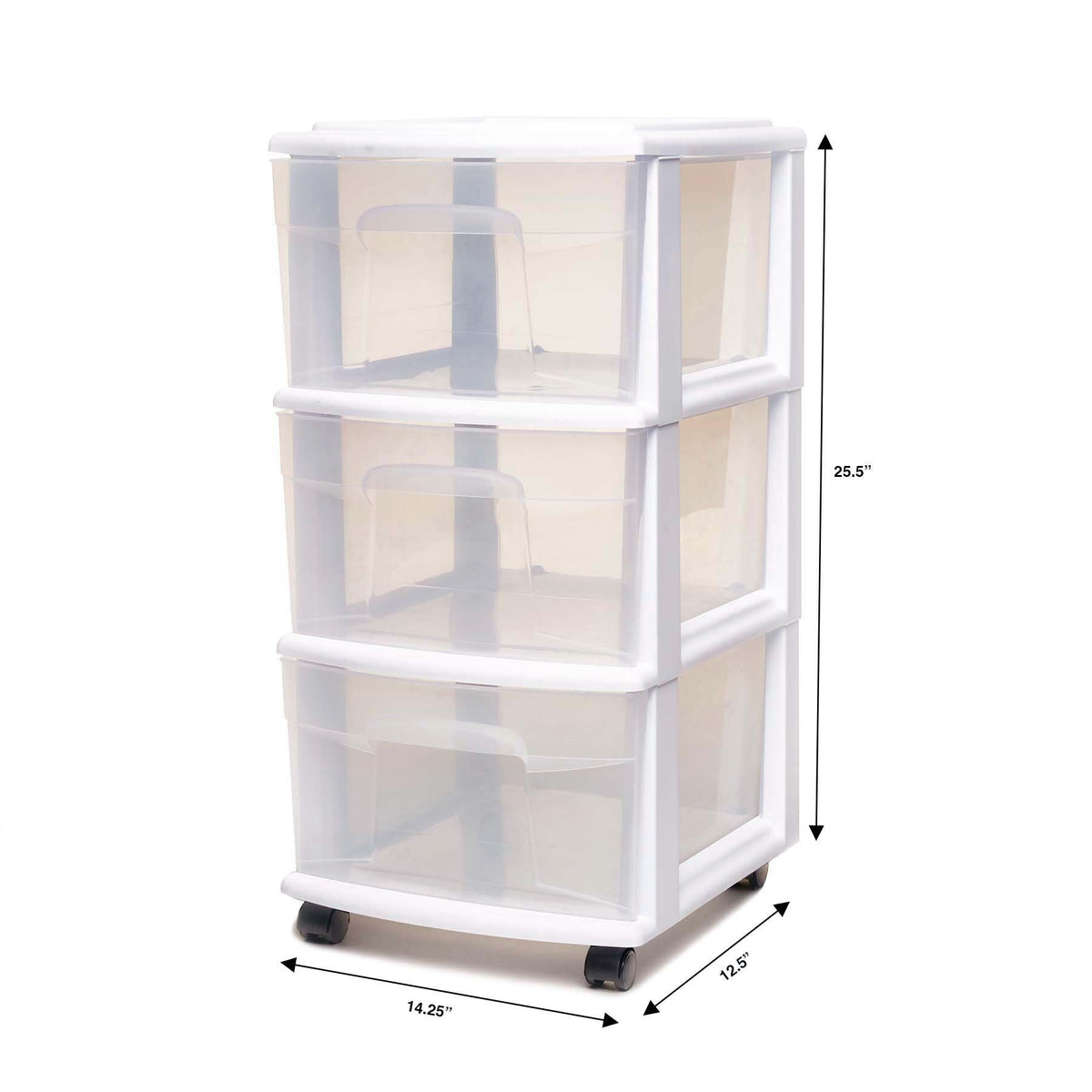 3-Drawer Cart White X660827