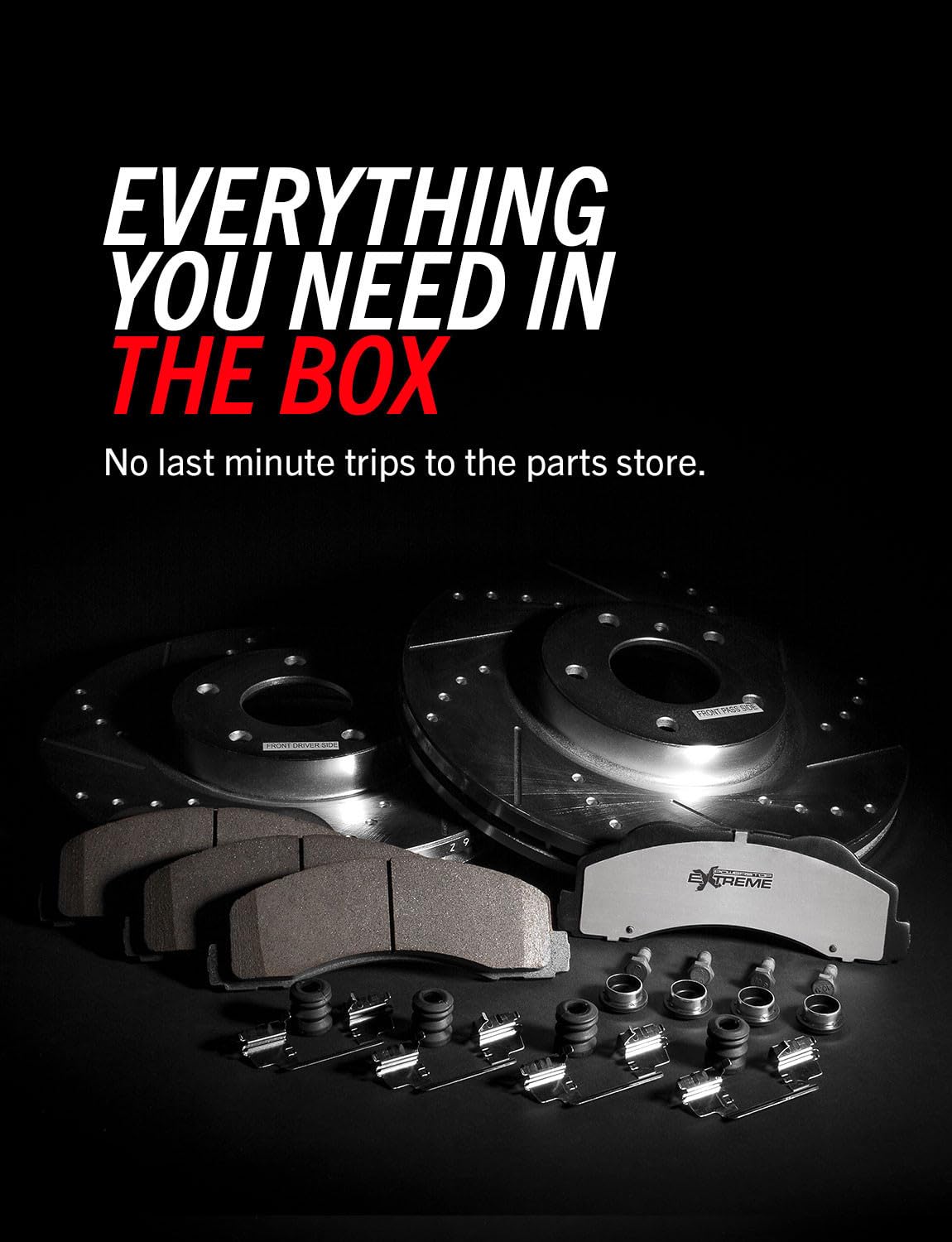 Front Brake Pad & Rotor Kit E104
