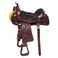 Dark Brown Leather Western Saddle L976522