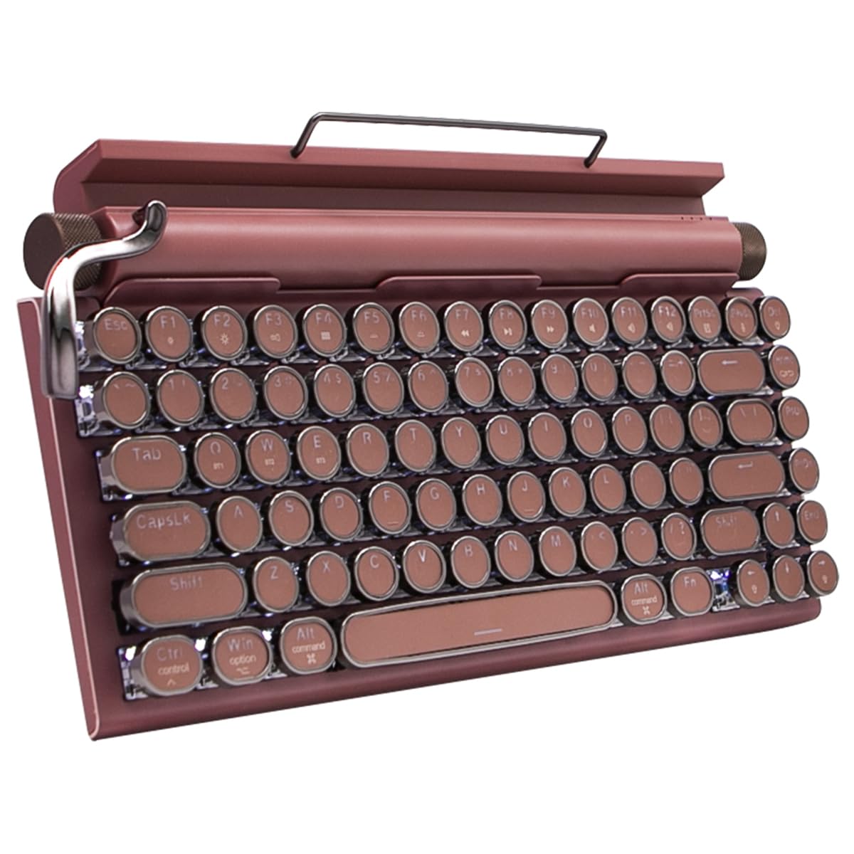 Wireless Mechanical Keyboard with Tablet Stand (Brown) W18323
