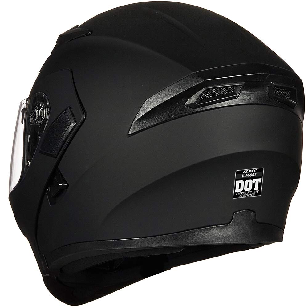 Motorcycle Dual Visor Flip up Modular Full Face Helmet DOT A883