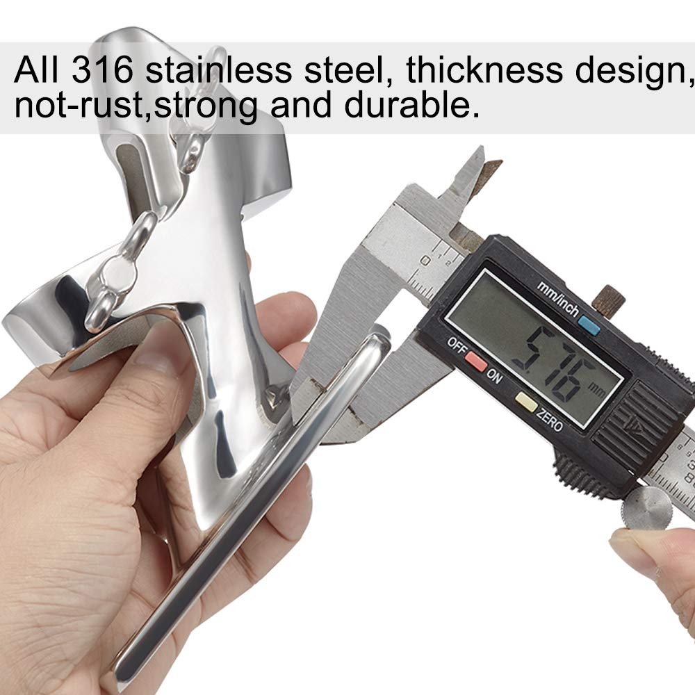 Flag Pole Bracket, 316 Marine Grade Stainless Steel N631594