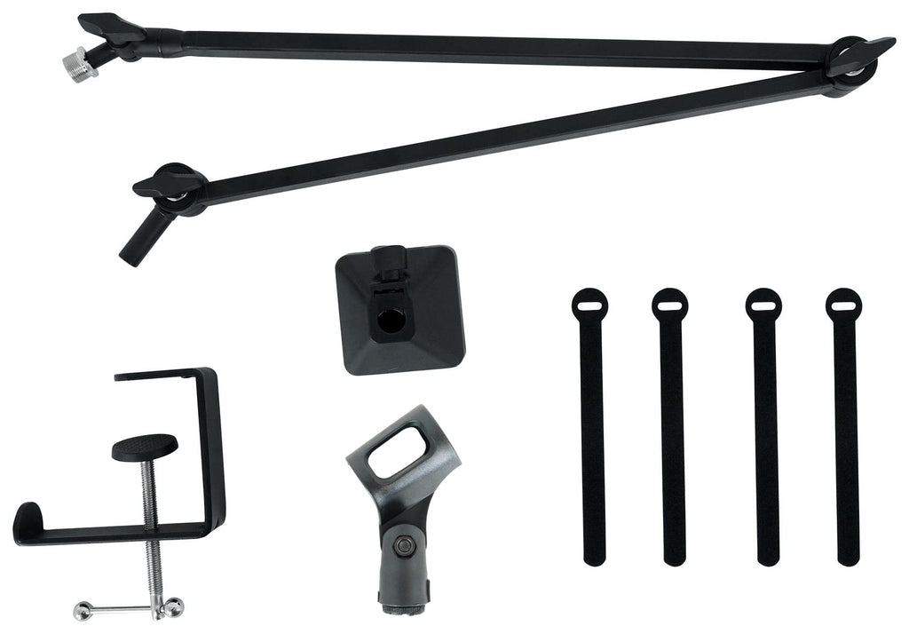 Front-Addressed Broadcast Podcast Microphone with Boom Arm and Desk Clamp P745