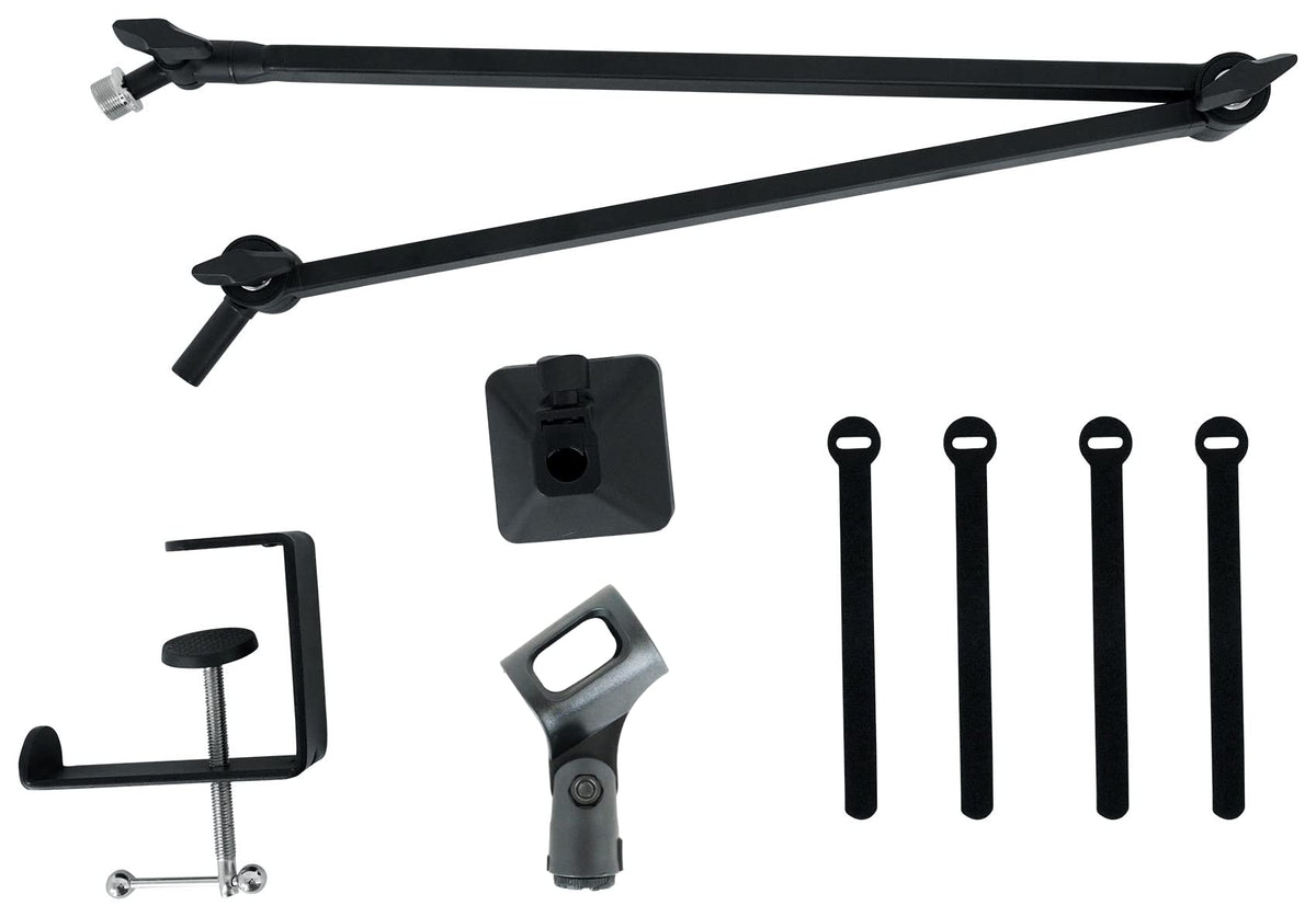 Front-Addressed Broadcast Podcast Microphone with Boom Arm and Desk Clamp P745
