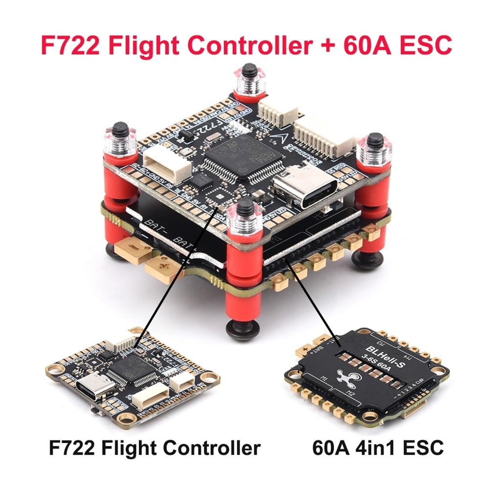 F405 F722 Flight Controller Stack 60A ESC 3-6S M528