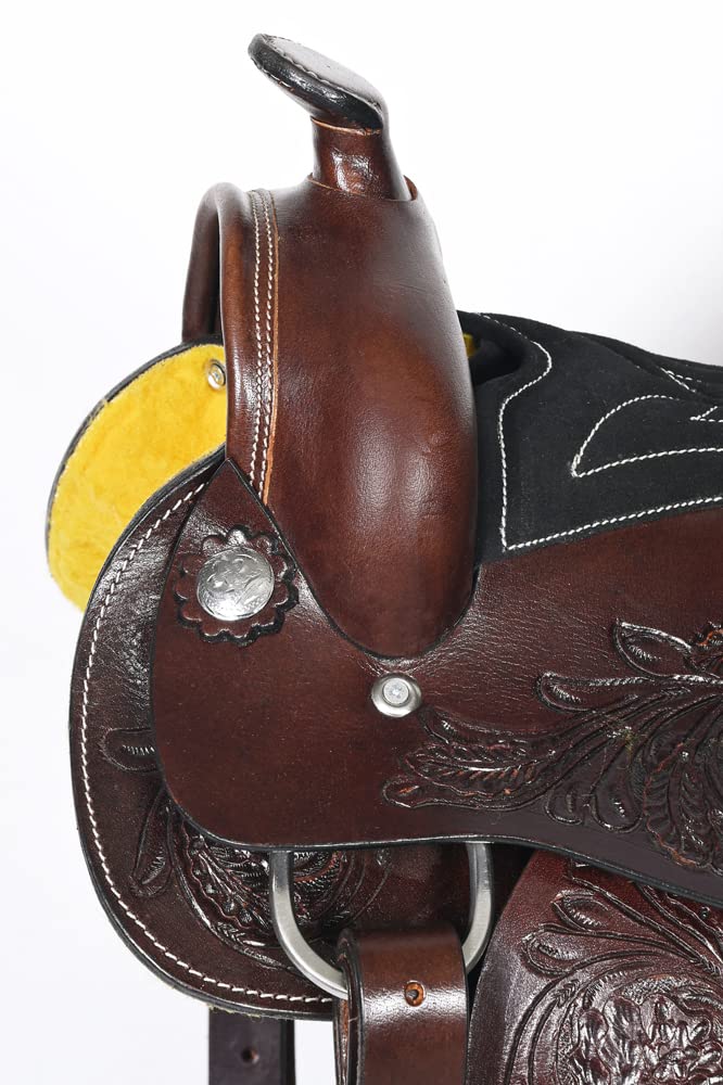 Dark Brown Leather Western Saddle L976522