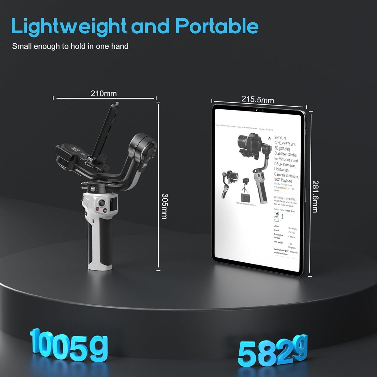3-Axis Gimbal Stabilizer M216009