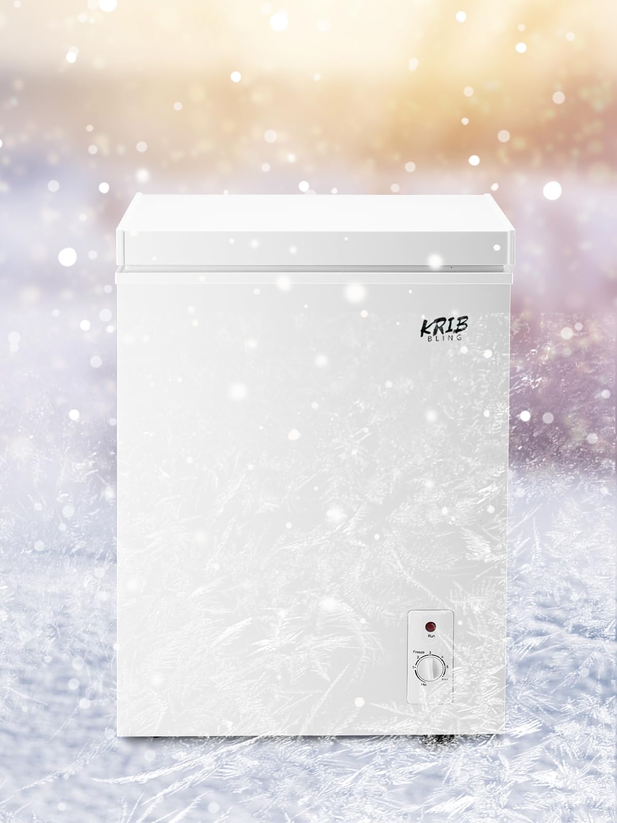 3.5 Cu.Ft Chest Freezer with Removable Basket, White F2984