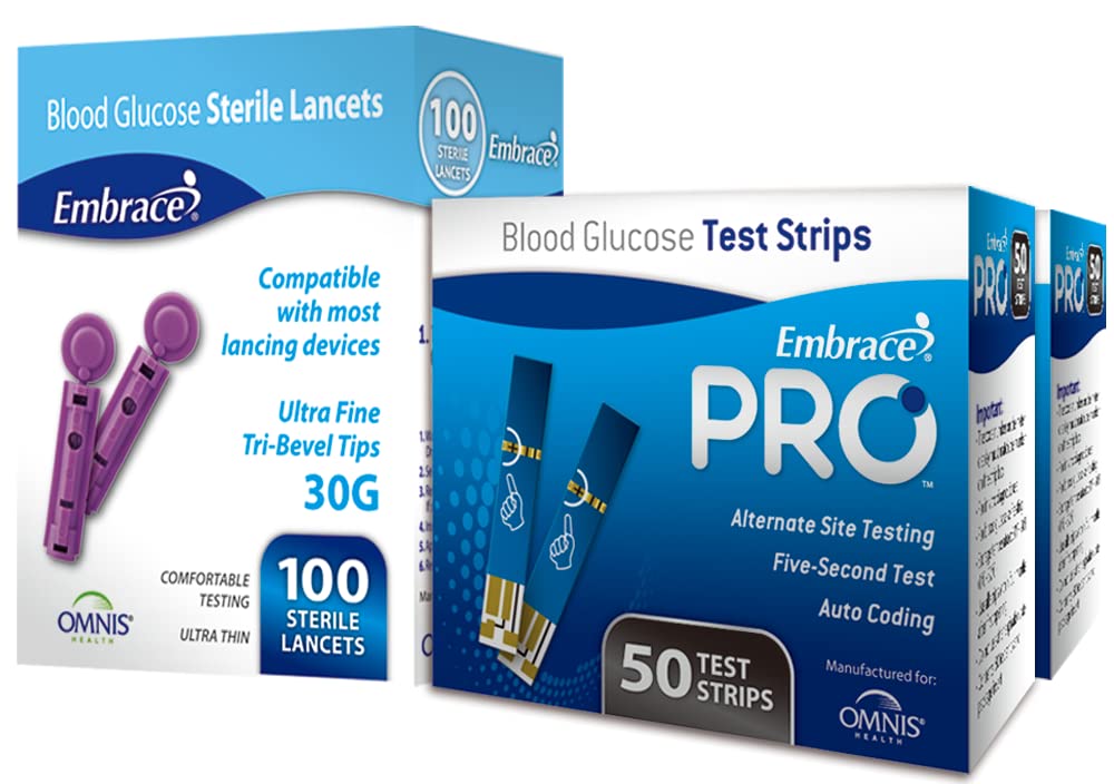 Blood Glucose Test Strips with Lancets L1910