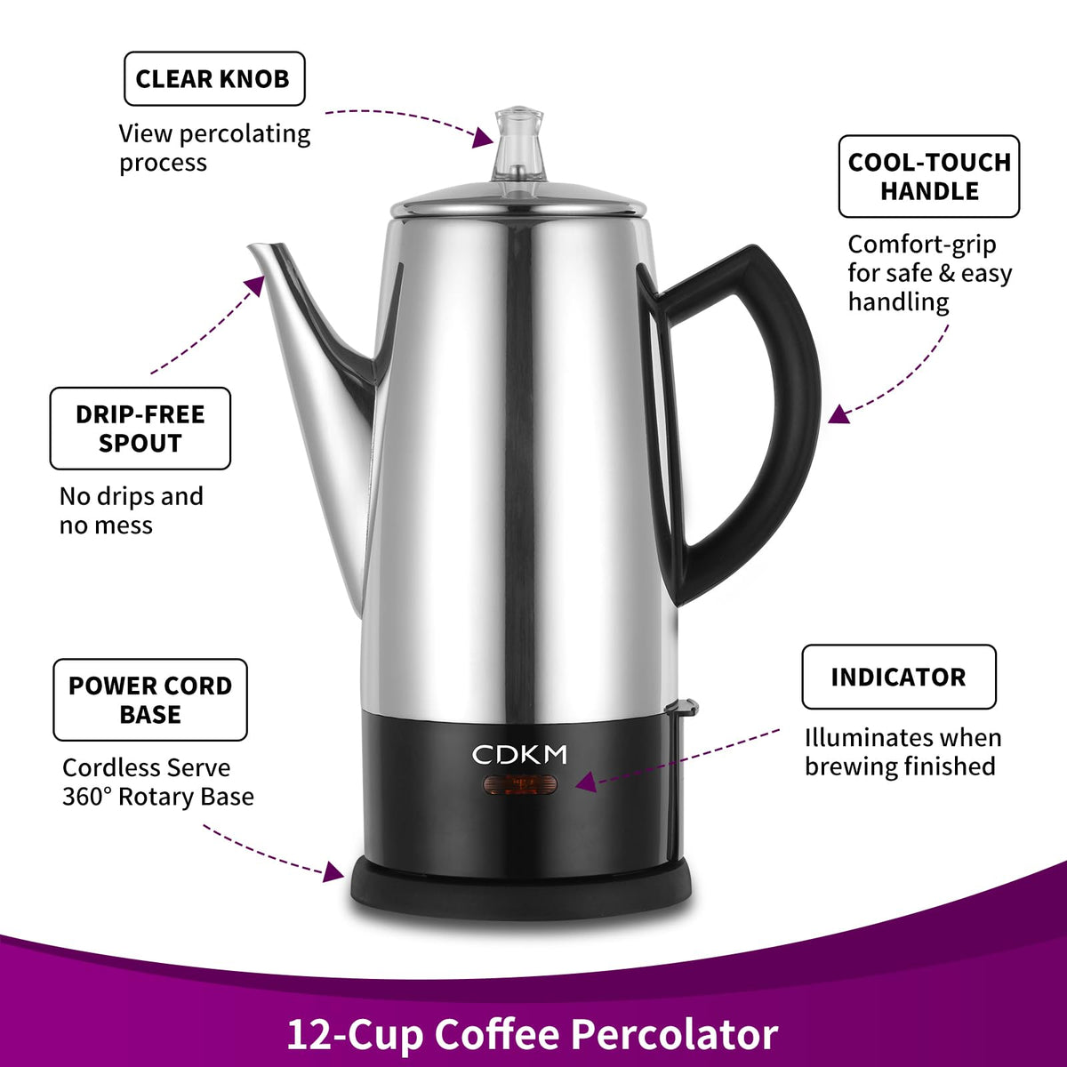 12-Cup Electric Percolator S47004