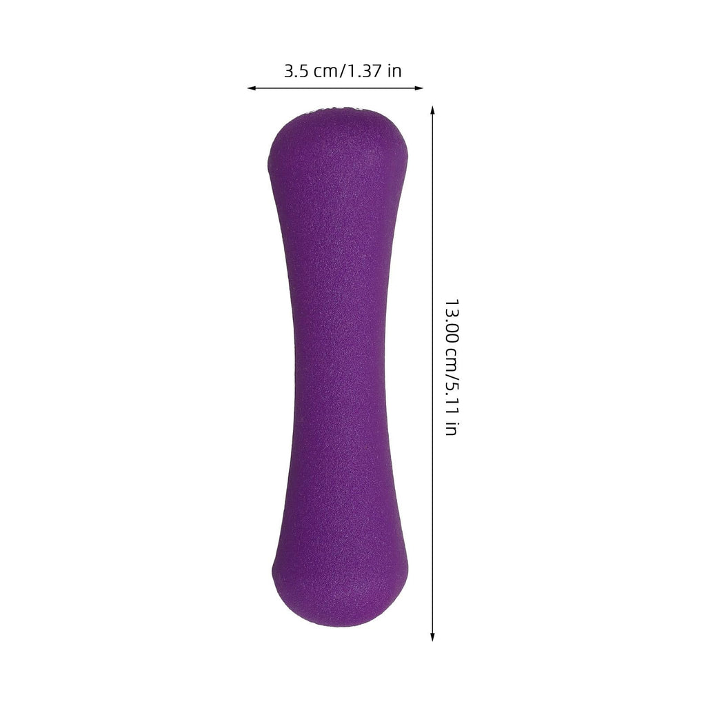 Bone-shaped Hand Dumbbells 2pcs 0.5kg Purple Neoprene Coated S169153