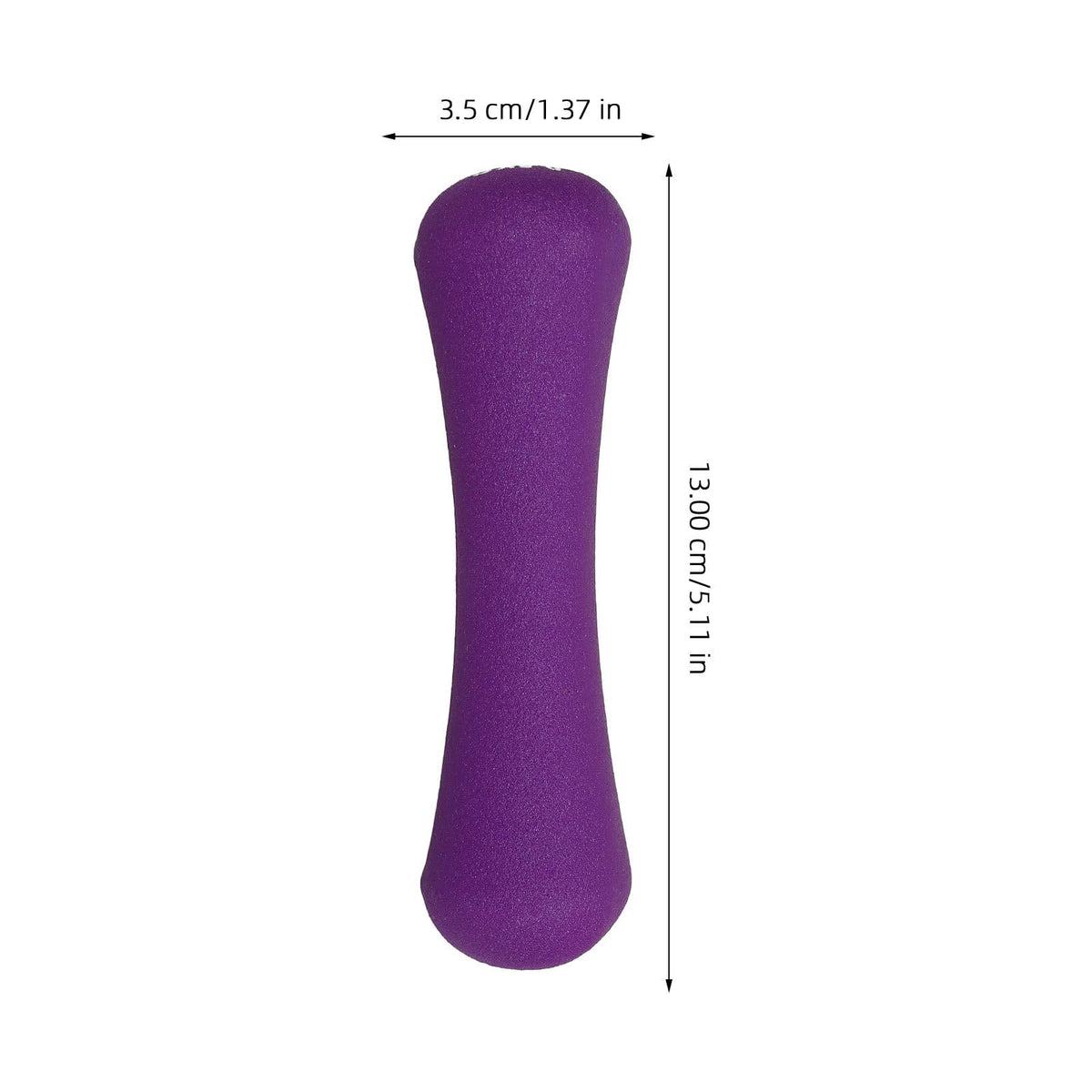 Bone-shaped Hand Dumbbells 2pcs 0.5kg Purple Neoprene Coated S169153