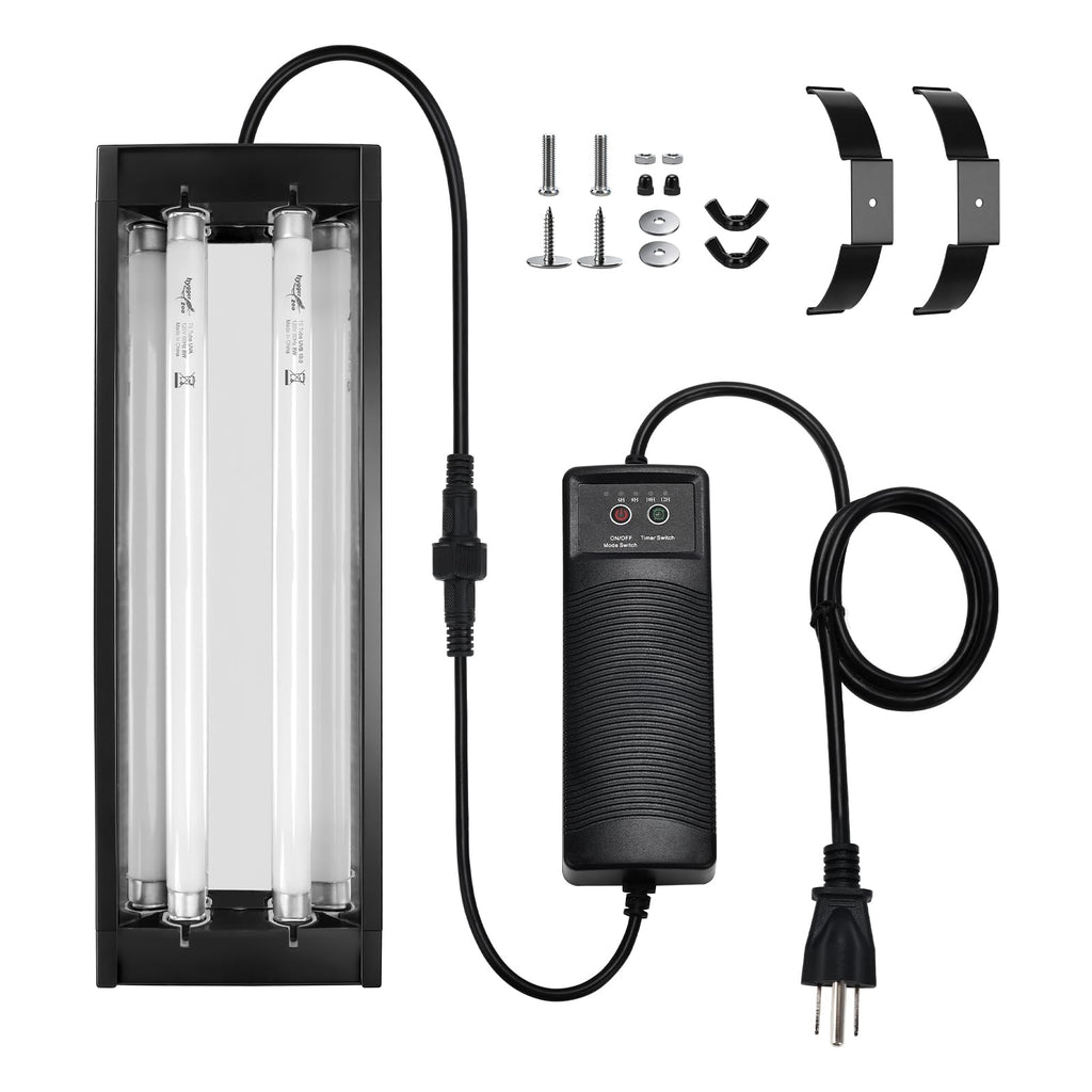 12 Inch UVB Reptile Light Fixture with Timer R76892
