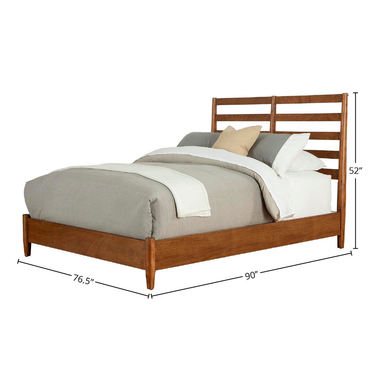 Chestnut California King Slat Back Bed W5062